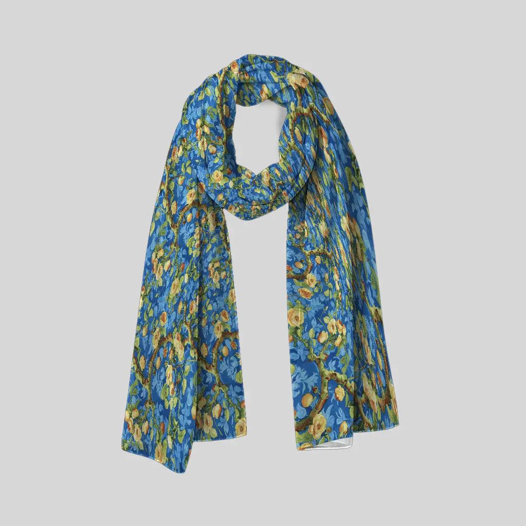 Starry Blossoms Scarf - Chiffon Scarf | My Turtle